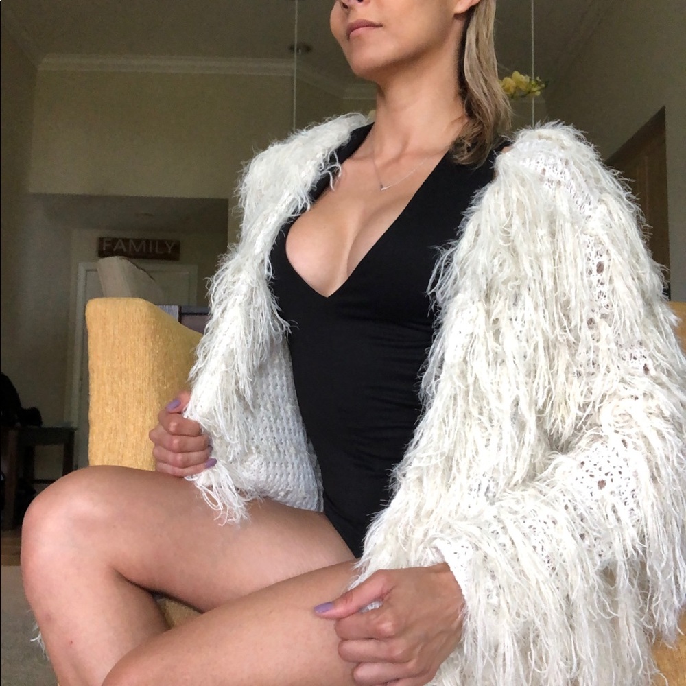 Boho Shaggy Cardigan